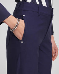 Chico's Clothing Cotton Straight-Leg Trousers