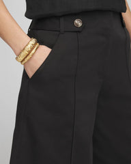 Chico's Clothing Sateen Tab-Front A-line Shorts