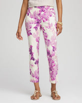 Chico's Clothing Brigitte™ Floral Pull-On Slim Cropped Pants