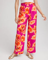 Chico's Clothing Tropical Smocked Pull-On Pants