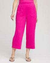 Chico's Clothing Zenergy® French Terry Gauze-Inset Cropped Pants