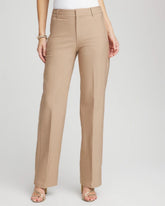 Chico's Clothing Petite Cotton Straight-Leg Trousers