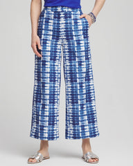 Chico's Clothing Tie-Dye Linen Cropped Pants