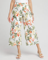 Chico's Clothing Floral Eyelet Culotte Pants