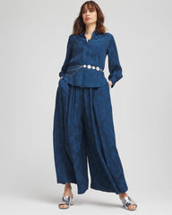 Chico's Clothing Jacquard Culotte Wide-Leg Pants