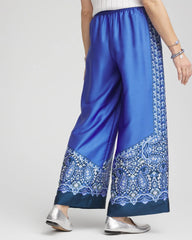 Chico's Clothing Pull-on Paisley Drawstring Cropped Pants