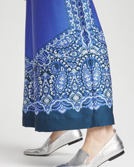 Chico's Clothing Pull-on Paisley Drawstring Cropped Pants