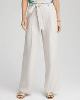 Chico's Clothing Hollywood Waist Belted Linen Pants