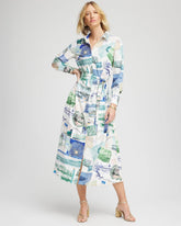 Chico's Clothing Port Call Maxi Shirtdress