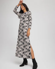 Chico's Clothing Printed Jersey Knit Maxi Dress