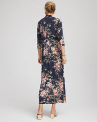 Chico's Clothing Knit Pleated Maxi Dress