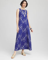 Chico's Clothing Embroidered Sleeveless Maxi Dress
