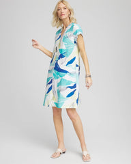 Chico's Clothing Cuff Sleeve Linen Dress