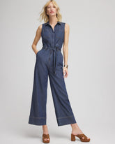Chico's Clothing Denim Wide-Leg Jumpsuit