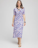 Chico's Clothing Ruched Jersey Midi Dress