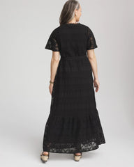 Chico's Clothing Crochet-Lace Maxi Dress
