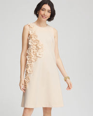 Chico's Clothing Appliqué Ponte Knit Dress