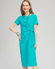 Chico's Clothing Twist Tie-Front Dress