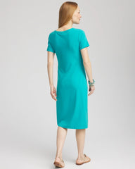 Chico's Clothing Twist Tie-Front Dress