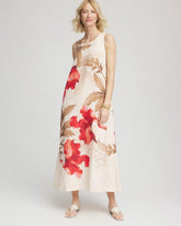 Chico's Clothing Floral Tank Linen Maxi Dress