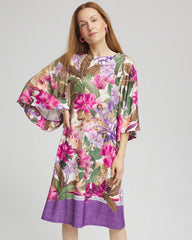 Chico's Clothing Island Angel-Sleeve Boat Neck Dress