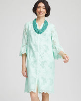 Chico's Clothing Eyelet Cotton Voile Dress