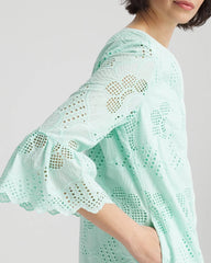 Chico's Clothing Eyelet Cotton Voile Dress