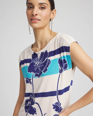 Chico's Clothing Travelers™ Wildflower Cap-Sleeved Column Dress