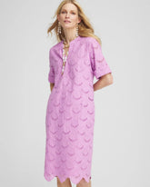 Chico's Clothing Eyelet Popover Dress