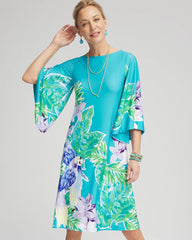 Chico's Clothing Angel-Sleeve Boat Neck Dress