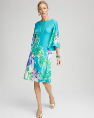 Chico's Clothing Angel-Sleeve Boat Neck Dress