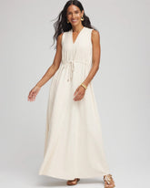 Chico's Clothing Sleeveless Tweed Maxi Dress