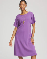 Chico's Clothing Fit and Flare Cinched Waist Dress