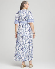 Chico's Clothing Surplice Matte Satin Maxi Dress