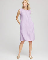 Chico's Clothing Sleeveless Scalloped Trim Dress