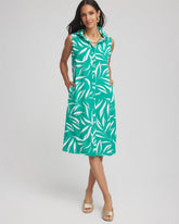 Chico's Clothing Rayon Silk Sleeveless Shirtdress