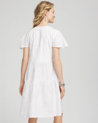 Chico's Clothing Embroidered Popover Dress
