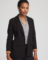 Chico's Clothing Single-Breasted Sweater Blazer