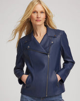 Chico's Clothing Faux Leather Moto Jacket