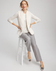 Chico's Clothing Elongated Faux Fur Vest