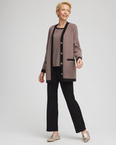 Chico's Clothing Travelers™ Tipped Button-Down Cardigan