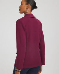 Chico's Clothing Single-Breasted Sweater Blazer