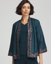 Chico's Clothing Travelers™ Collection Crystal Crushed Reversible Jacket