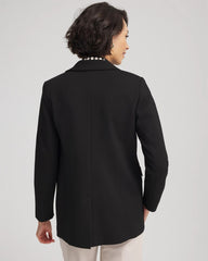 Chico's Clothing Ponte Double-Breasted Knit Blazer