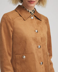 Chico's Clothing Suede Cropped Jacket