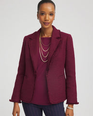 Chico's Clothing Tweed Fringe Blazer