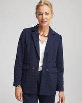Chico's Clothing Textured Single-Breasted Knit Blazer