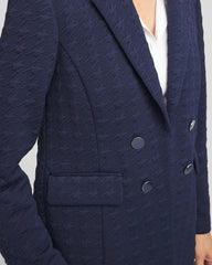 Chico's Clothing Textured Single-Breasted Knit Blazer