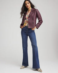 Chico's Clothing Faux Leather Trench Coat
