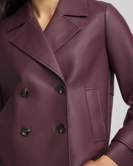 Chico's Clothing Faux Leather Trench Coat